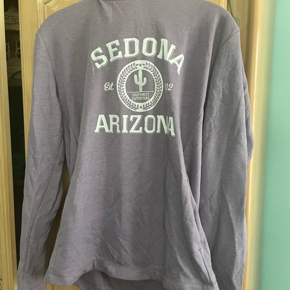 Delta Apparel Gray Long Sleeve Shirt